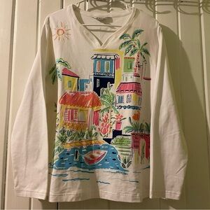 BLAST colorful bling tee X-large like new